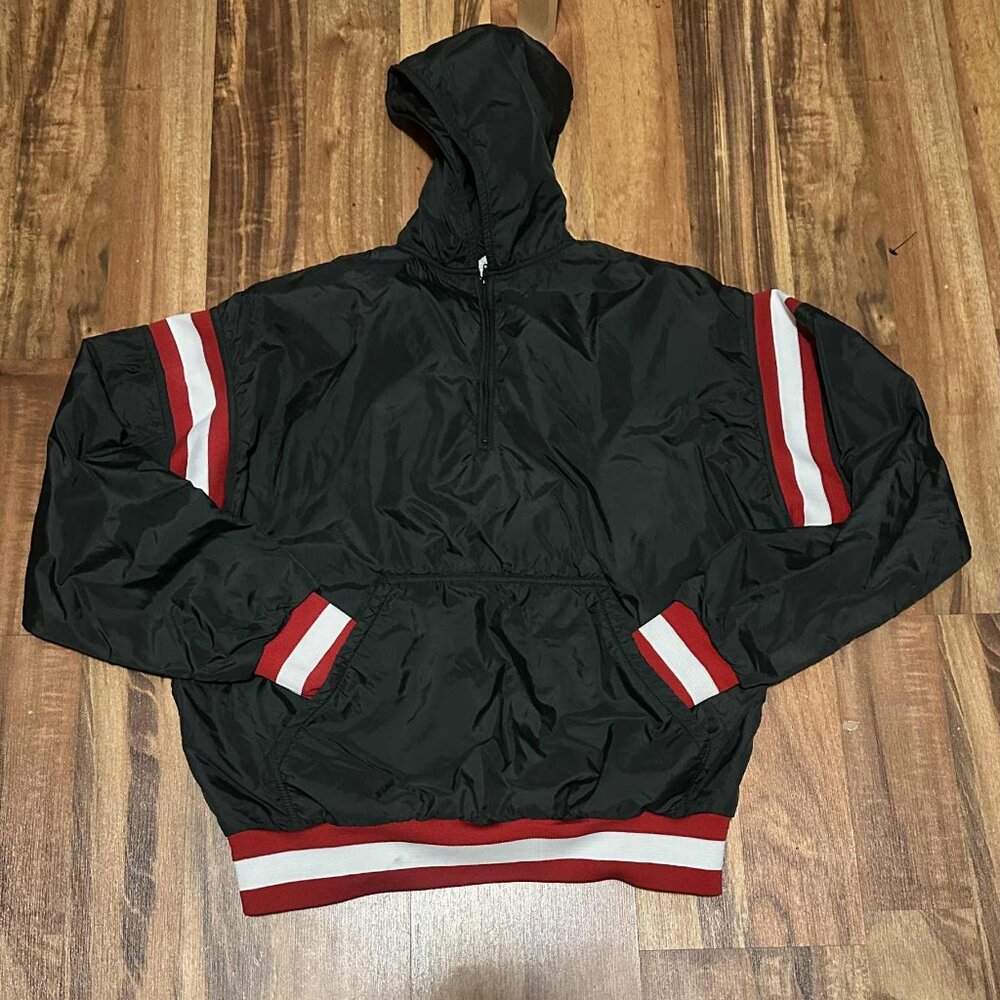 VINTAGE Mens "In Play" Windbreaker Pullover Hoodie--XL